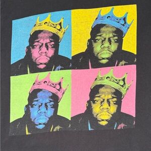 Notorious B.I.G. Pop Art Graphic Women's Tee Medium
